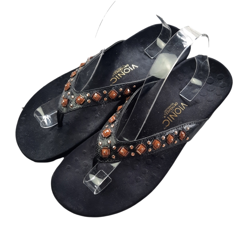 Vionic Floriana Thong Sandals Flip Flops Size 12